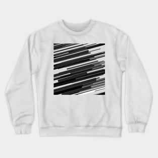 Black and White Stripes Crewneck Sweatshirt